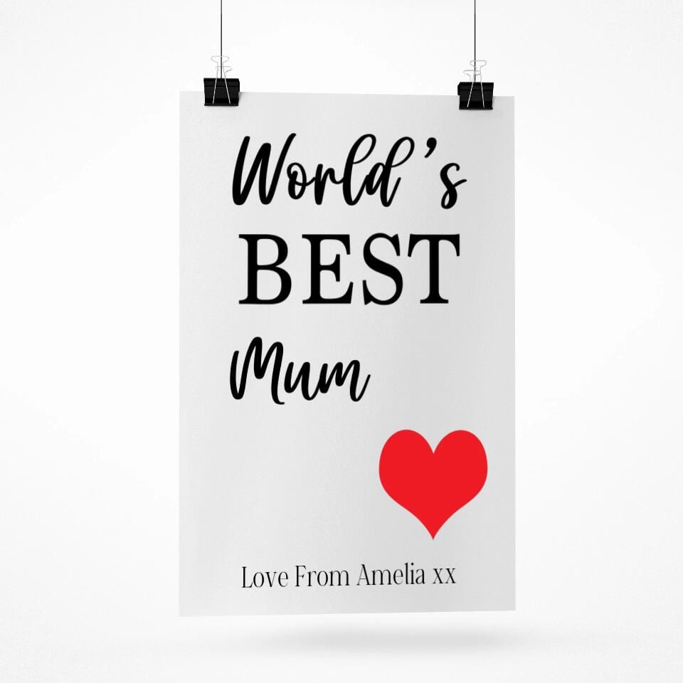 World's Best Personalised Poster